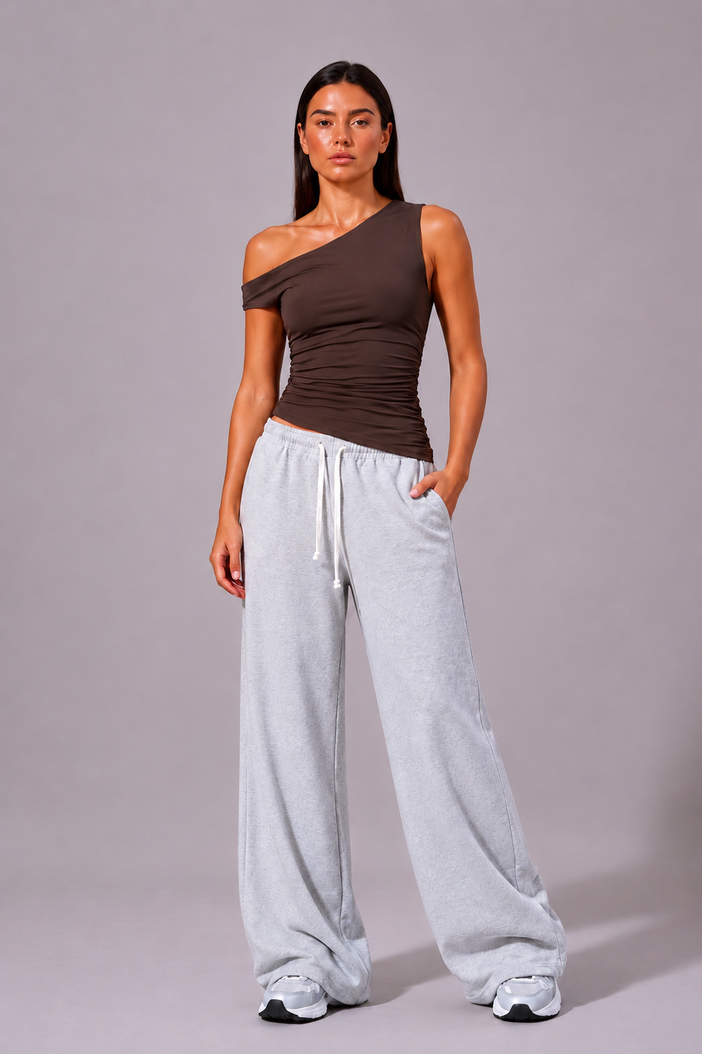 BLAQ Basic Off Shoulder Tee | Double Layered