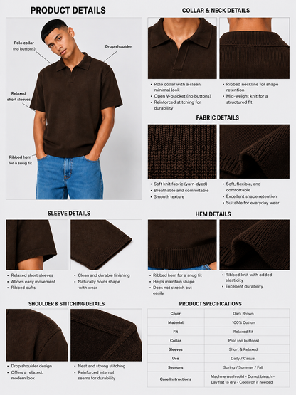Knitwear Cotton Polo Tshirts — Unisex