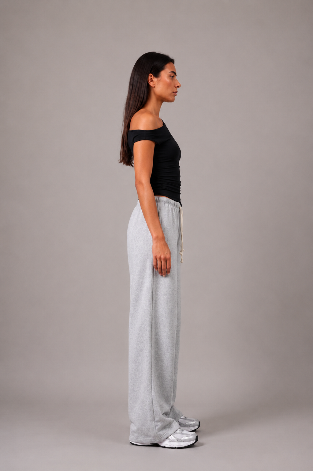 BLAQ Basic Off Shoulder Tee | Double Layered