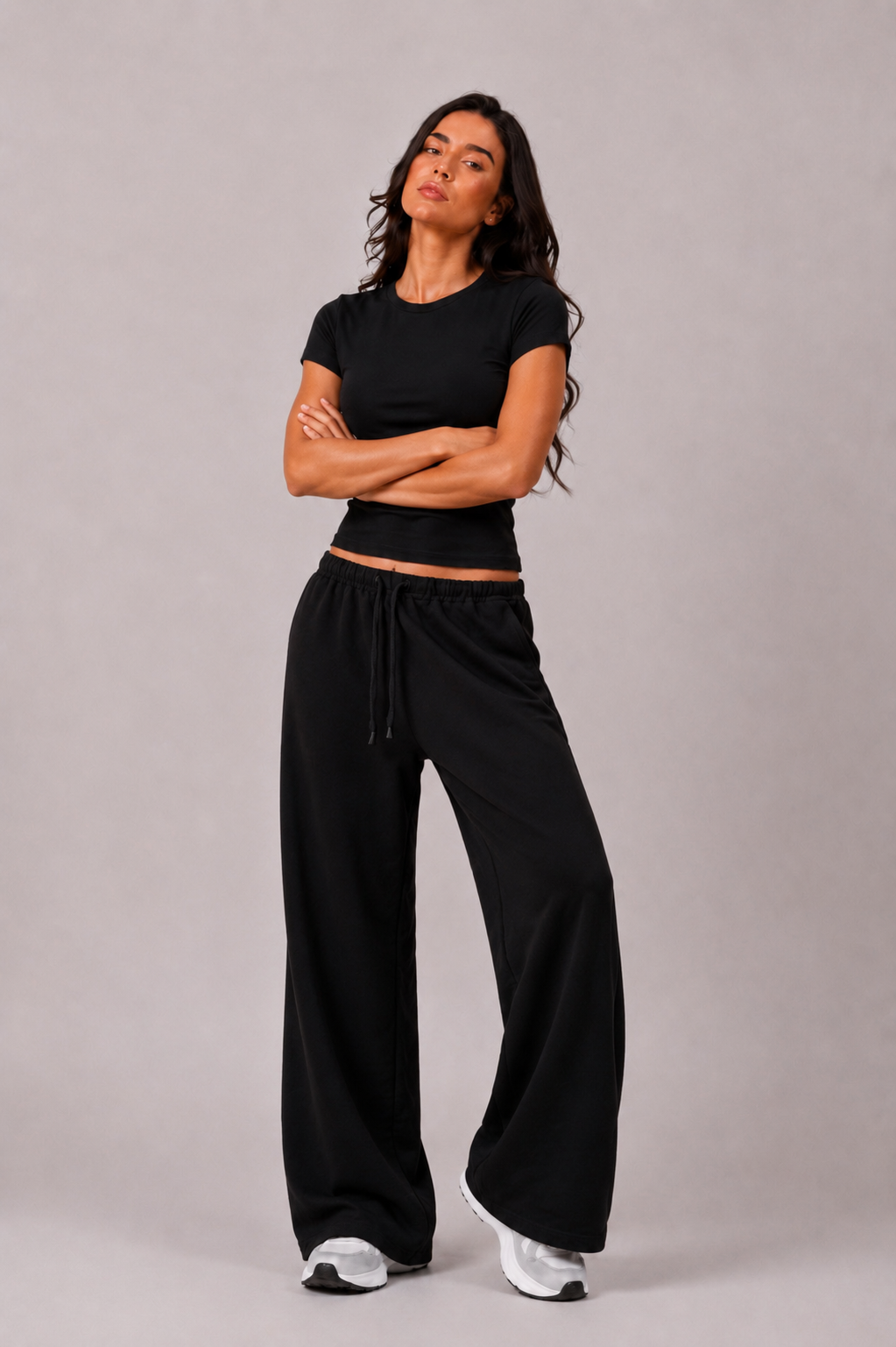 BLAQ Stretch Crew-Tee | Double Layered