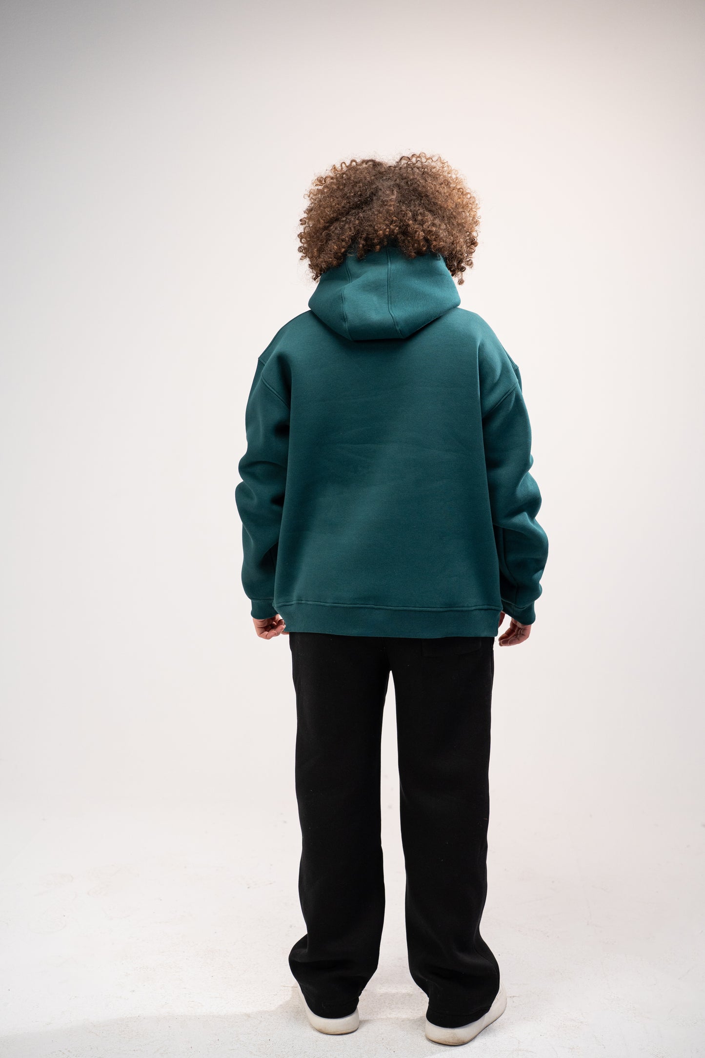 Printed Green Oversized Hoodie