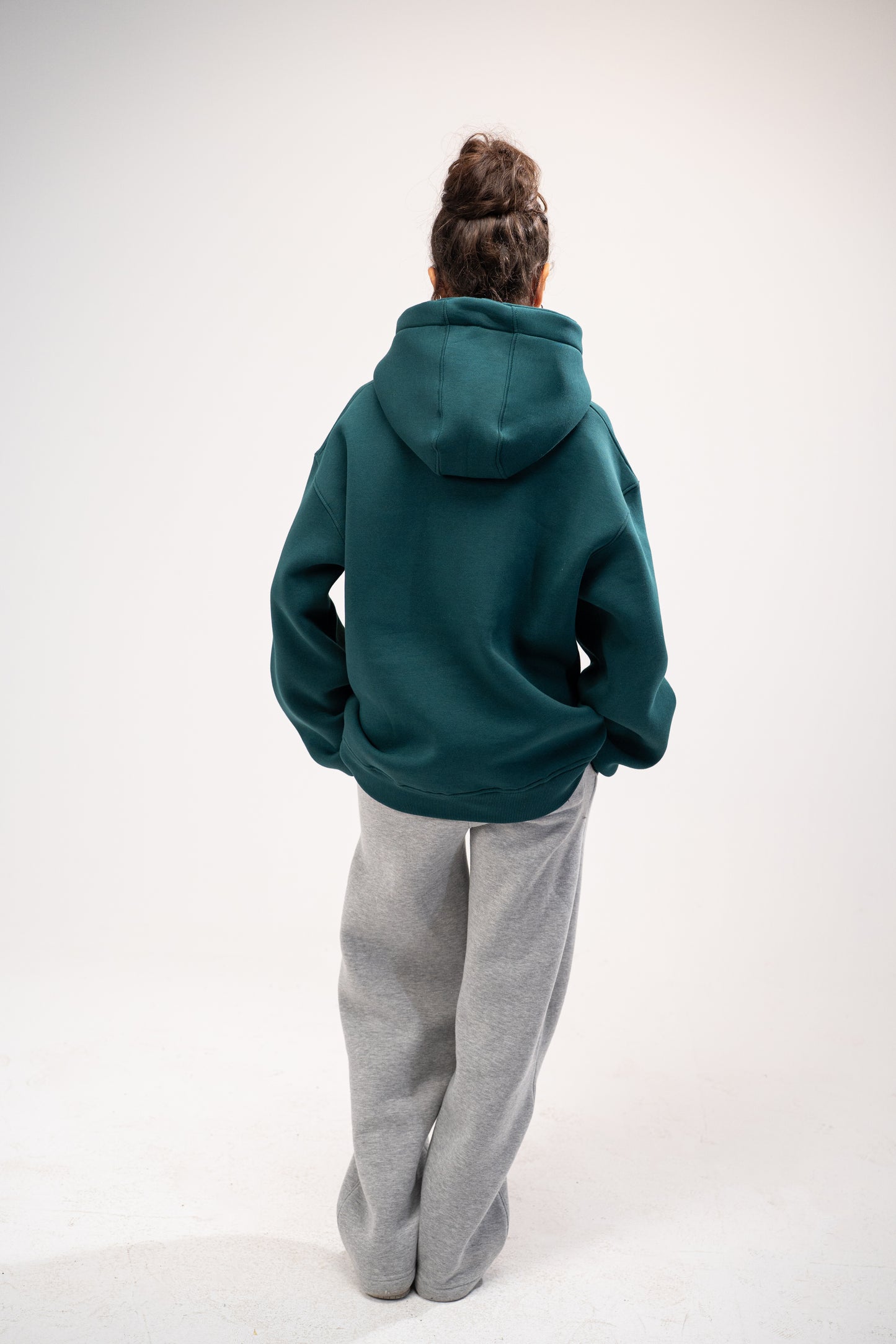 Printed Green Oversized Hoodie