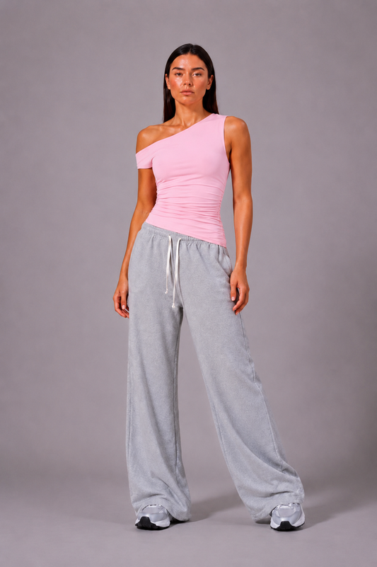 BLAQ Basic Off Shoulder Tee | Double Layered