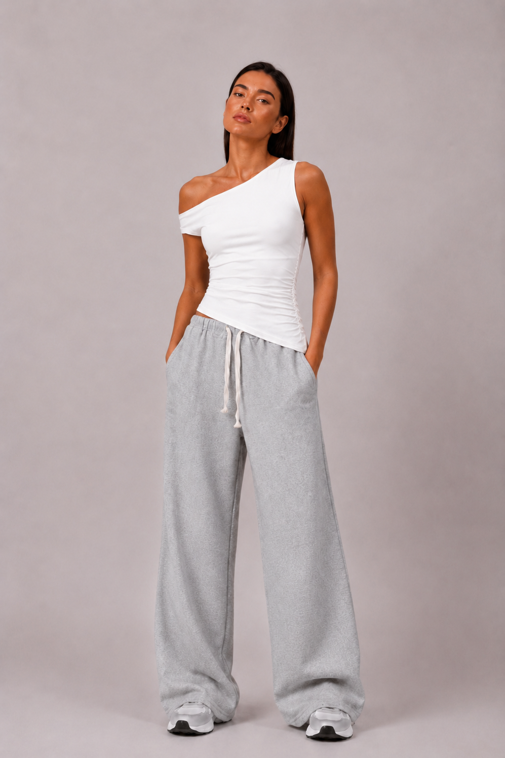 BLAQ Basic Off Shoulder Tee | Double Layered